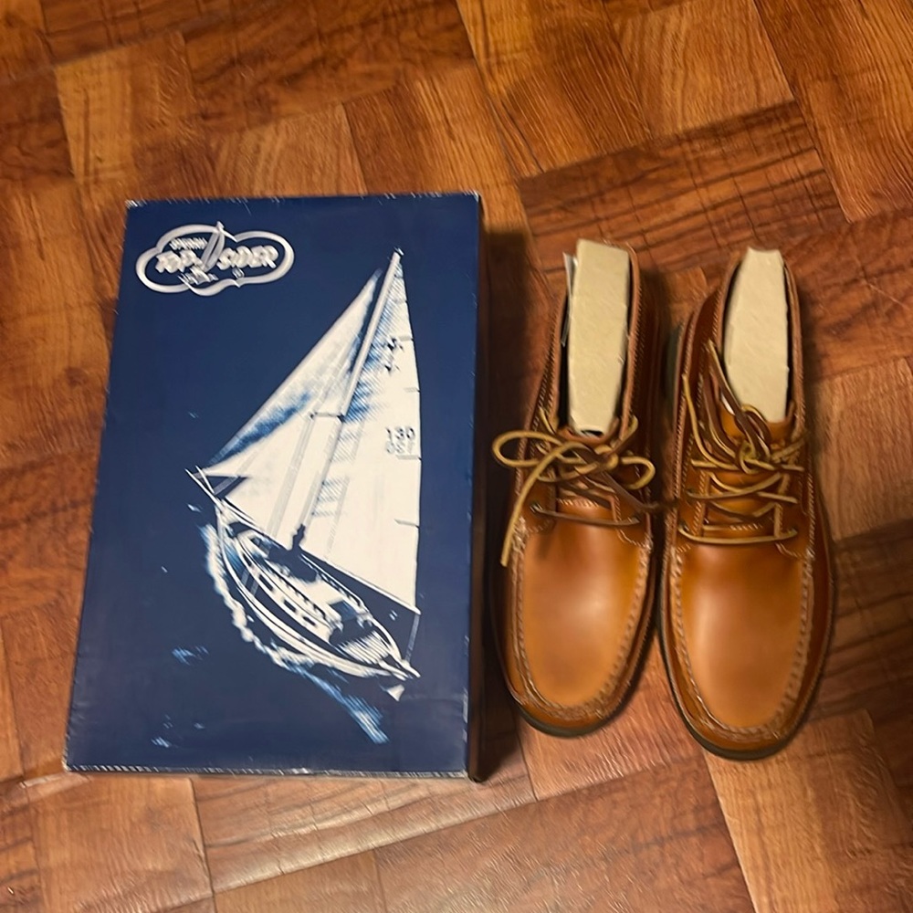 Sperry Top Sider A/O Boat Chukka Tan Men Size 9